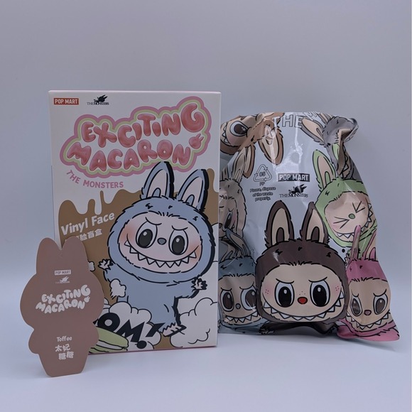 POP MART The Monsters Exciting Macaron TOFFEE Figure Verified Unopened Inner Bag - Picture 2 of 4